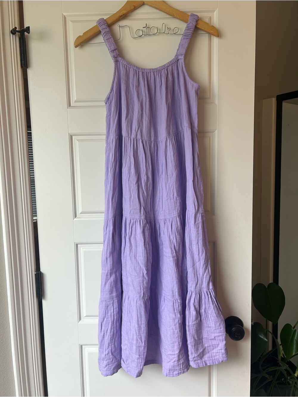GAP Lilac Tiered Cotton Sundress